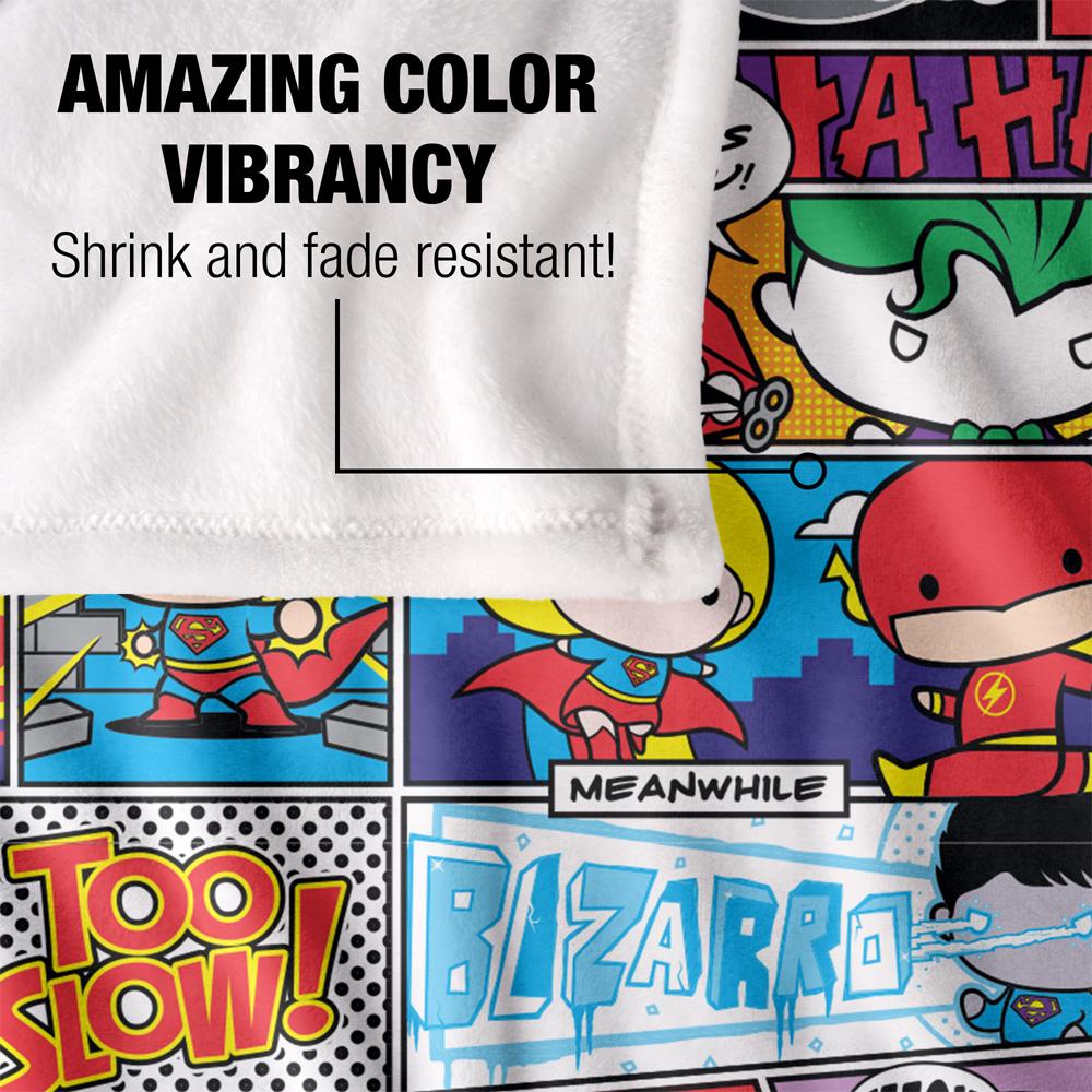 Multicoloured - Lifestyle - Justice League Chibi Comic Collage Blanket