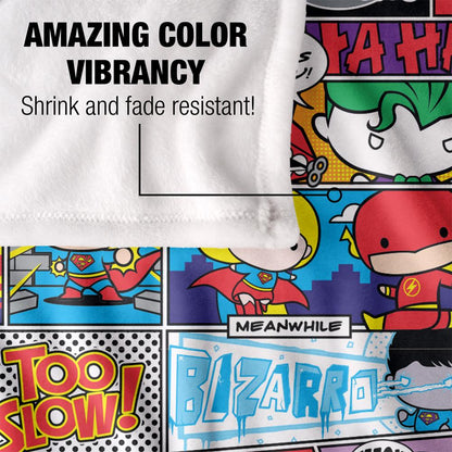 Multicoloured - Lifestyle - Justice League Chibi Comic Collage Blanket