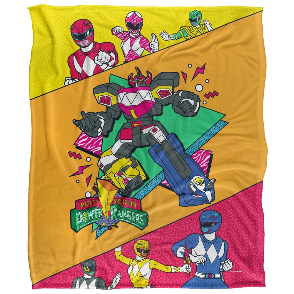 Multicoloured - Front - Power Rangers Megazord Blanket