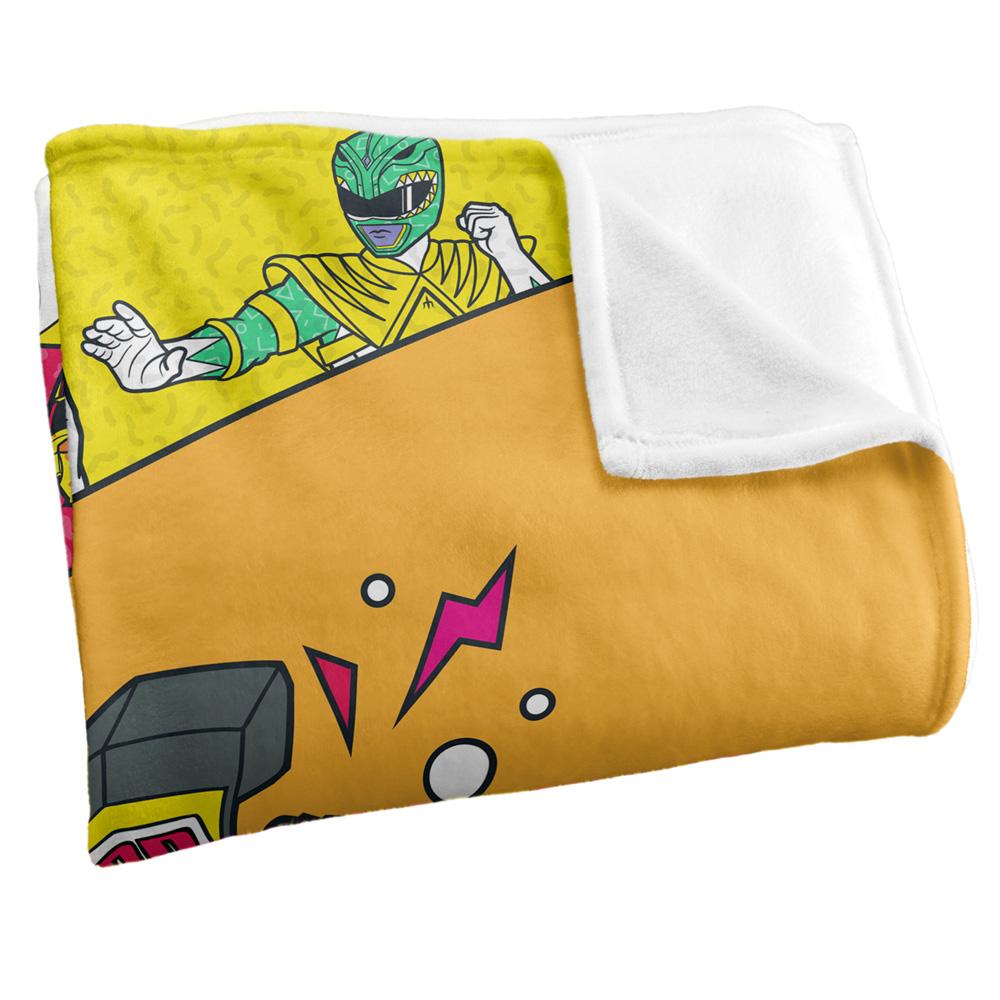 Multicoloured - Back - Power Rangers Megazord Blanket
