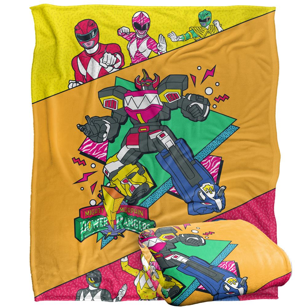 Multicoloured - Side - Power Rangers Megazord Blanket