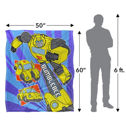 White - Pack Shot - Transformers Bumblebee Blanket