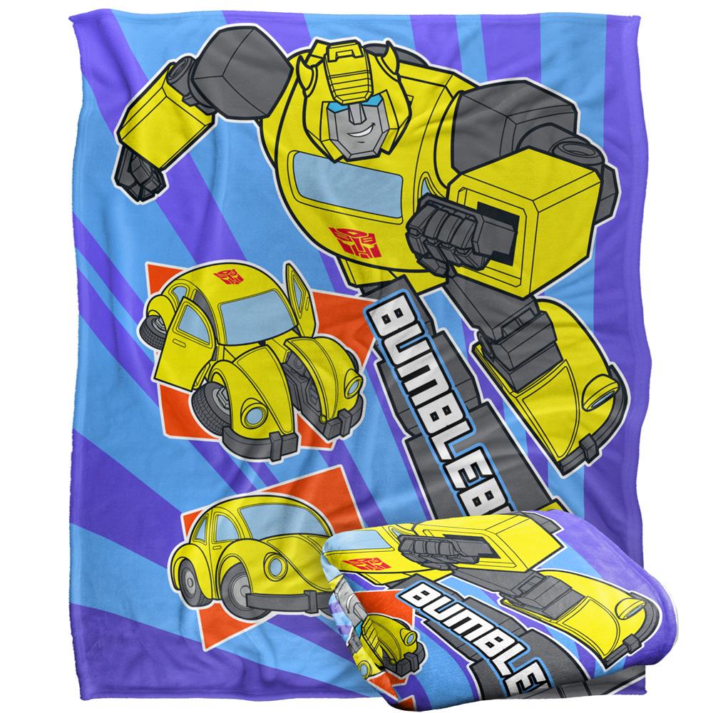 White - Side - Transformers Bumblebee Blanket