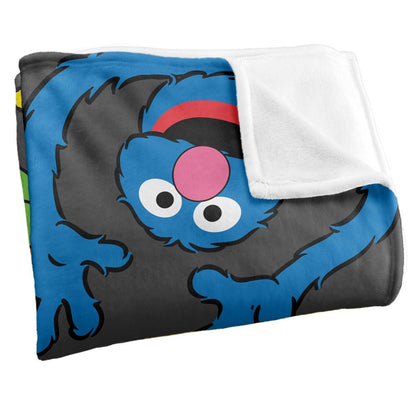 Multicoloured - Back - Sesame Street Group Pose Blanket