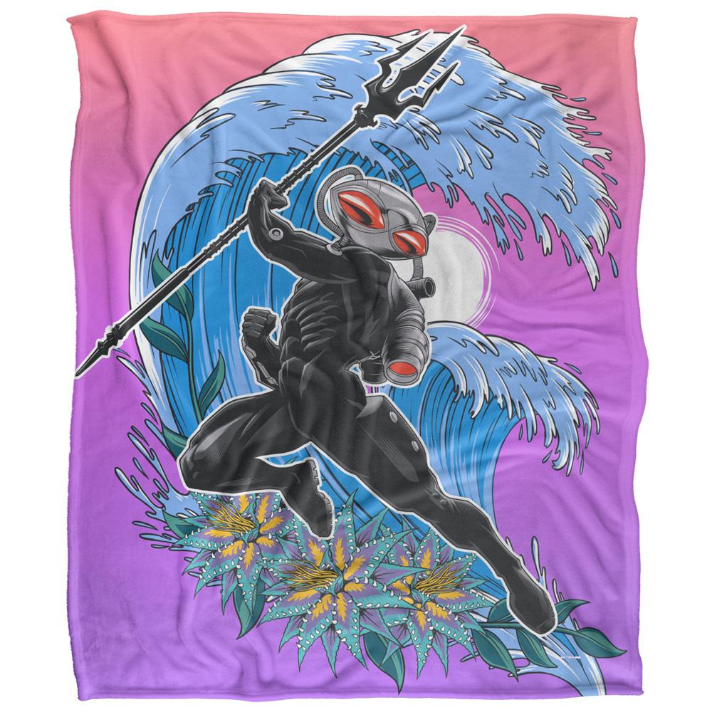 Multicoloured - Front - Aquaman Surf Black Manta Blanket