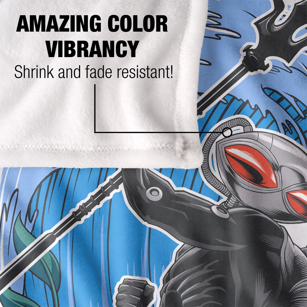 Multicoloured - Lifestyle - Aquaman Surf Black Manta Blanket