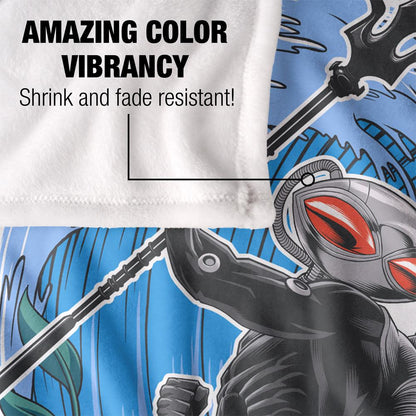 Multicoloured - Lifestyle - Aquaman Surf Black Manta Blanket