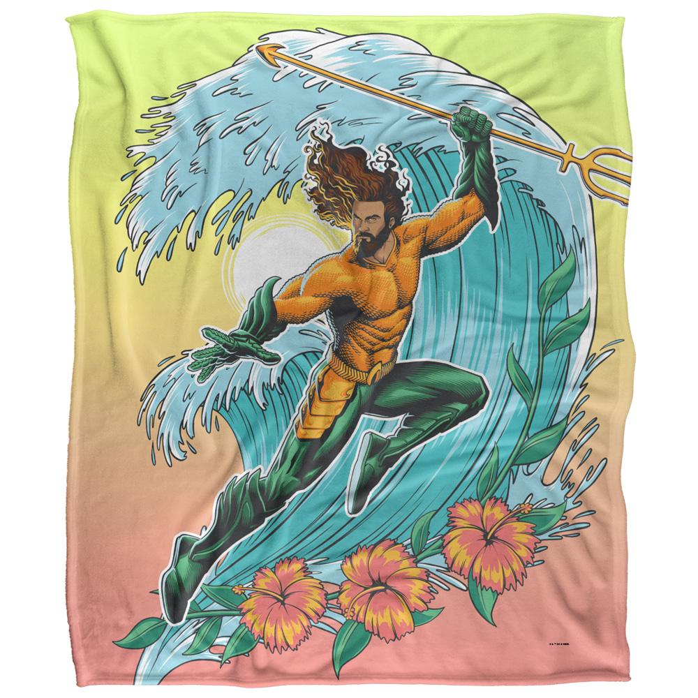 Multicoloured - Front - Aquaman Surf Blanket