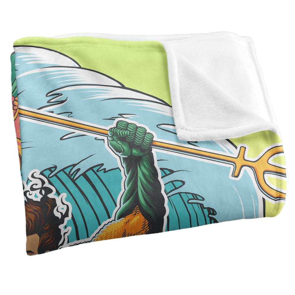 Multicoloured - Back - Aquaman Surf Blanket
