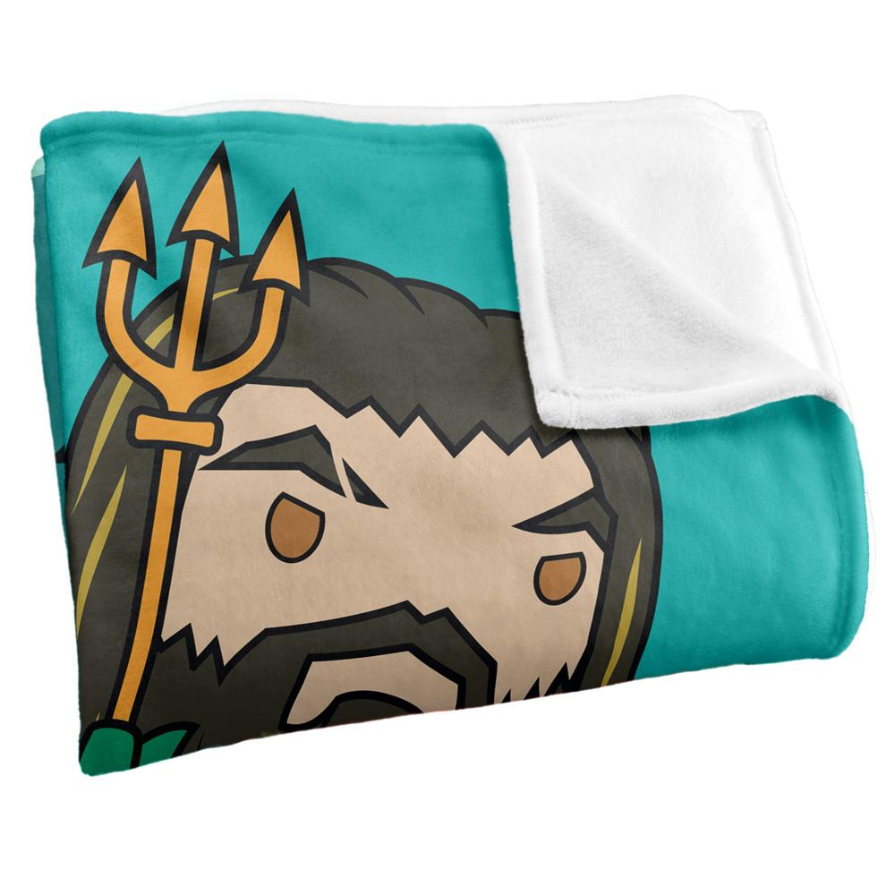 Multicoloured - Back - Aquaman Chibi Blanket