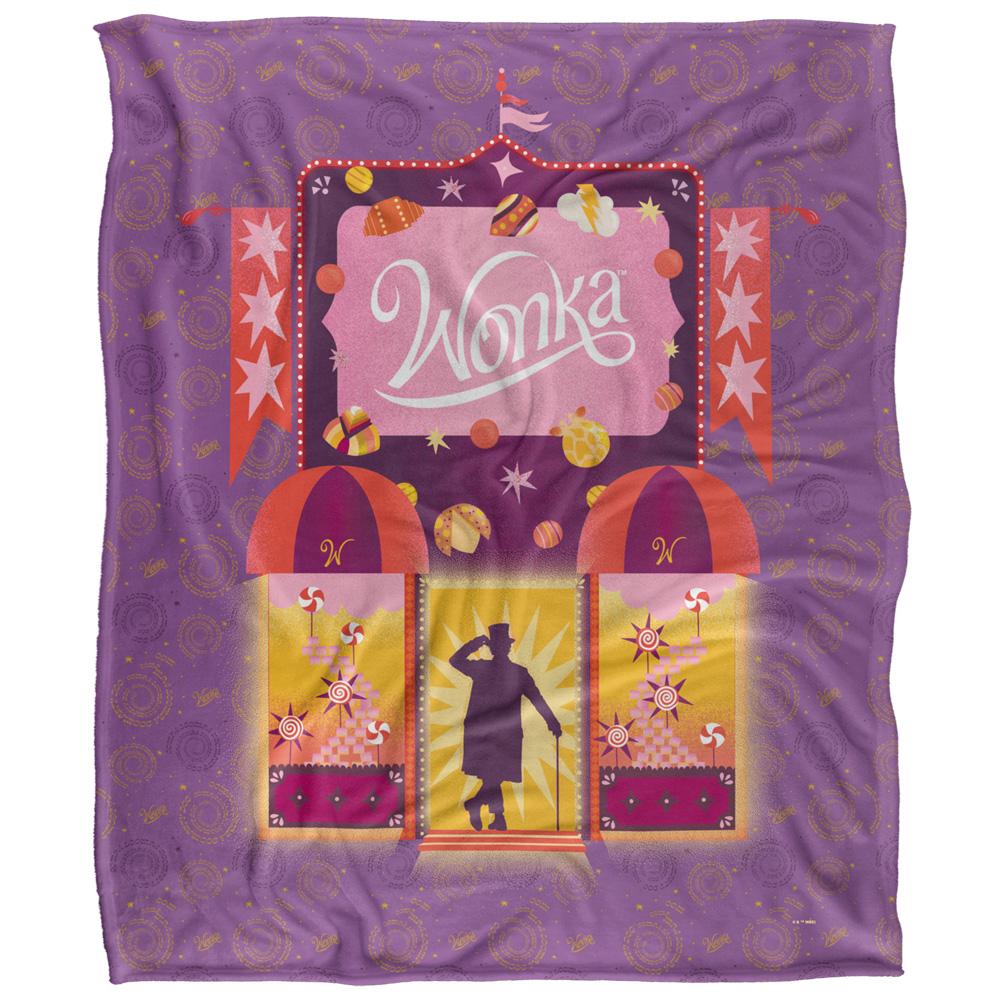 Multicoloured - Front - Wonka Outline Blanket