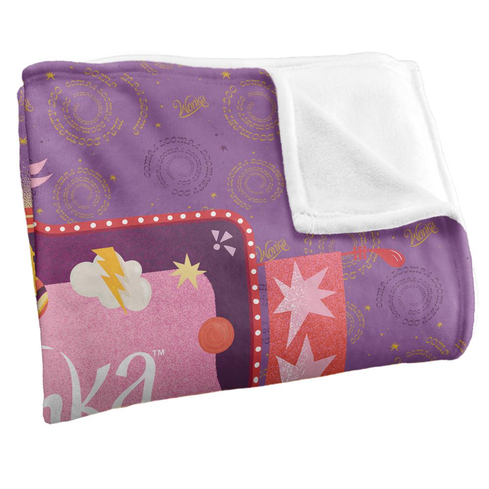 Multicoloured - Back - Wonka Outline Blanket