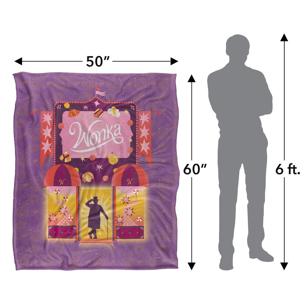 Multicoloured - Pack Shot - Wonka Outline Blanket