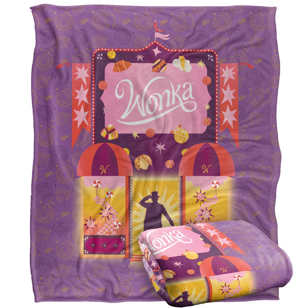 Multicoloured - Side - Wonka Outline Blanket