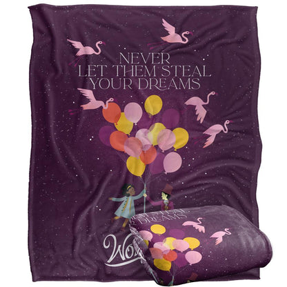 Multicoloured - Side - Wonka Never Let Them Steal Your Dreams Blanket