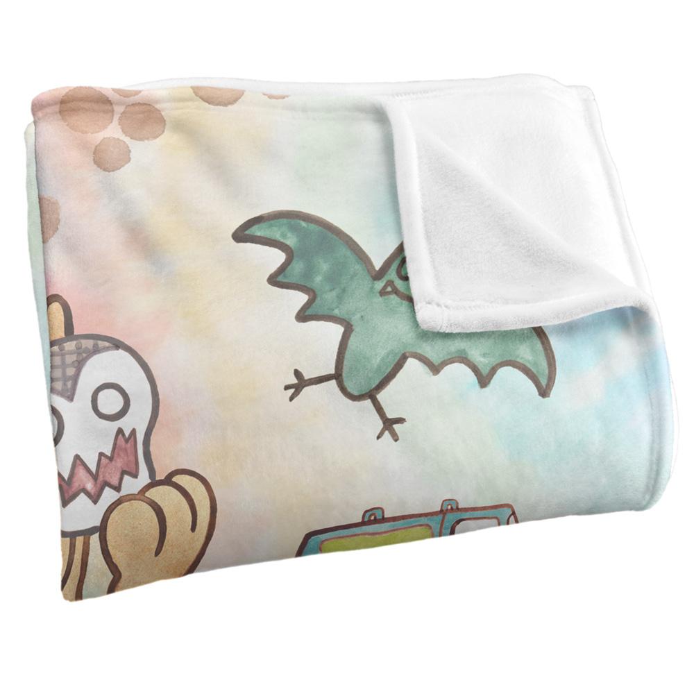 Multicoloured - Back - Scooby Doo Painted Blanket