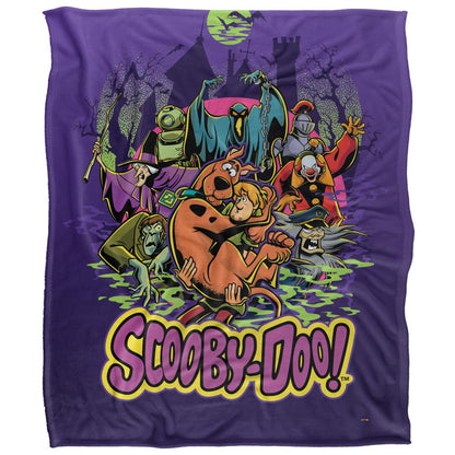 Multicoloured - Front - Scooby Doo Villains Blanket