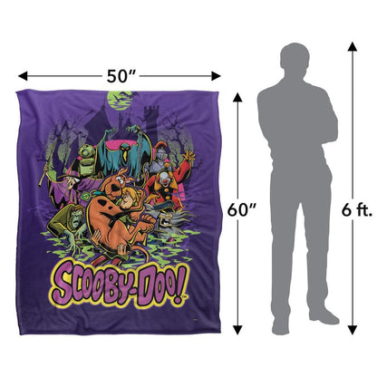 Multicoloured - Pack Shot - Scooby Doo Villains Blanket