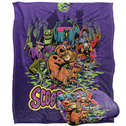 Multicoloured - Side - Scooby Doo Villains Blanket