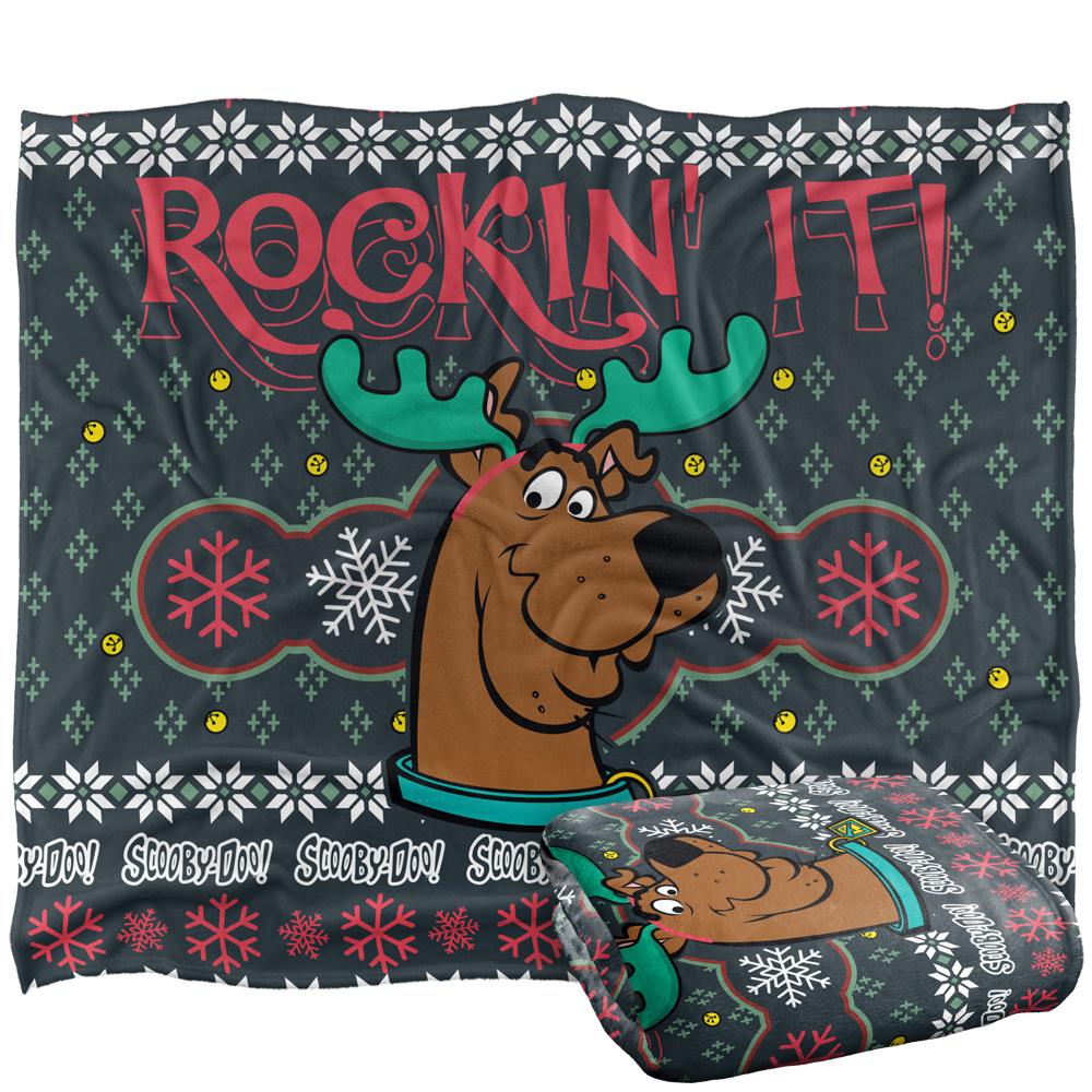 Multicoloured - Back - Scooby Doo Rockin It Christmas Blanket