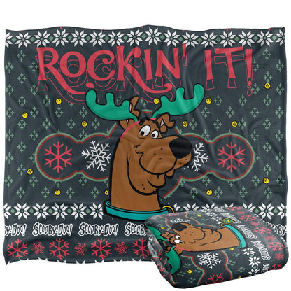 Multicoloured - Back - Scooby Doo Rockin It Christmas Blanket