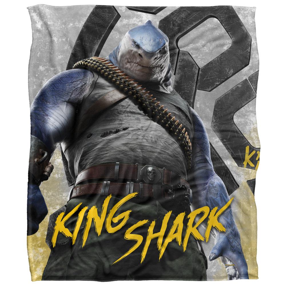 Multicoloured - Front - Suicide Squad King Shark Blanket