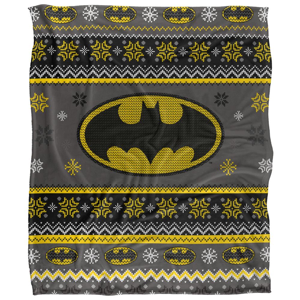 Multicoloured - Front - Batman Christmas Fair Isle Blanket