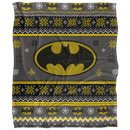 Multicoloured - Front - Batman Christmas Fair Isle Blanket