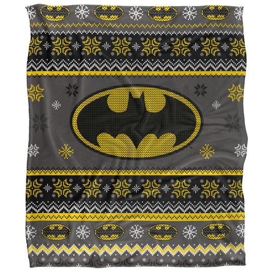 Multicoloured - Front - Batman Christmas Fair Isle Blanket