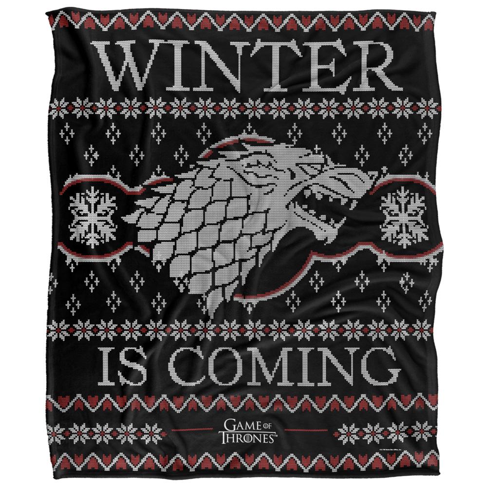 Multicoloured - Front - Game Of Thrones Winter Is Coming Fair Isle Blanket