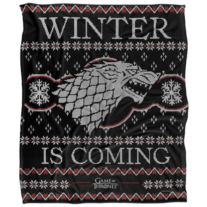 Multicoloured - Front - Game Of Thrones Winter Is Coming Fair Isle Blanket