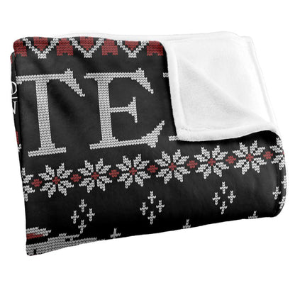 Multicoloured - Side - Game Of Thrones Winter Is Coming Fair Isle Blanket