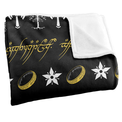 Multicoloured - Side - Lord Of The Rings Snowflake Blanket