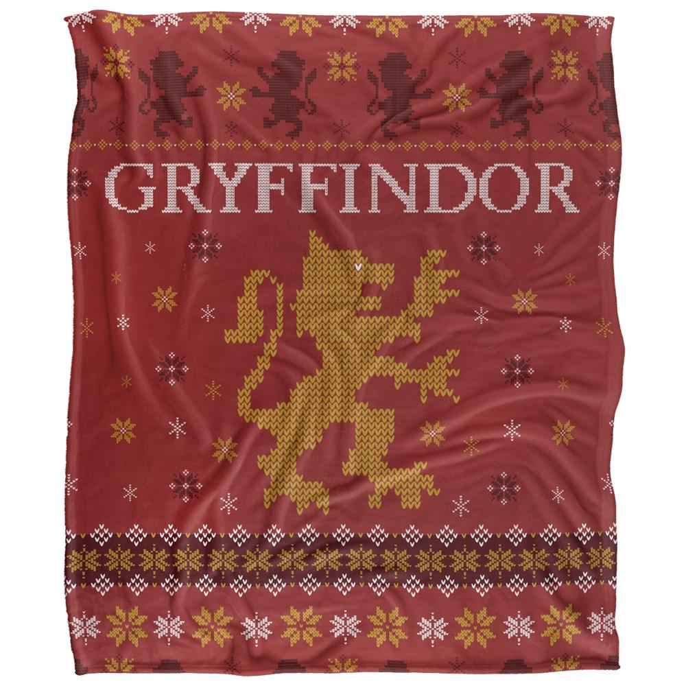 Multicoloured - Front - Harry Potter Gryffindor Fair Isle Blanket
