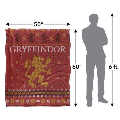 Multicoloured - Pack Shot - Harry Potter Gryffindor Fair Isle Blanket