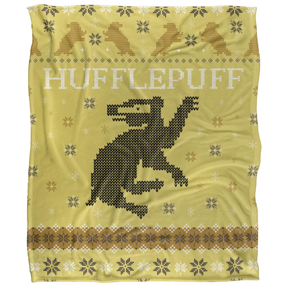 Multicoloured - Front - Harry Potter Hufflepuff Fair Isle Blanket