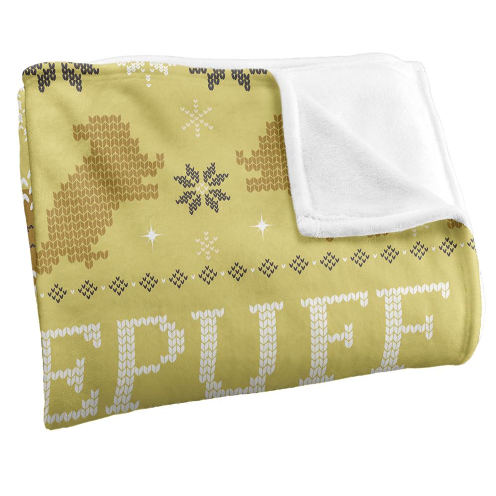 Multicoloured - Side - Harry Potter Hufflepuff Fair Isle Blanket