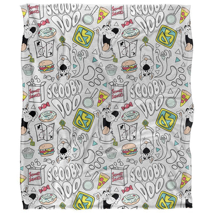 Multicoloured - Front - Scooby Doo Icons Blanket