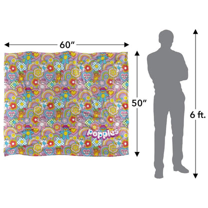 Multicoloured - Pack Shot - Popples Pop Blanket