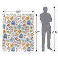 Multicoloured - Pack Shot - Gilmore Girls Icons Blanket