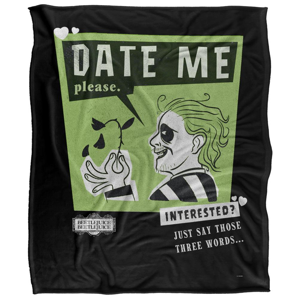 Multicoloured - Front - Beetlejuice Three Words Blanket