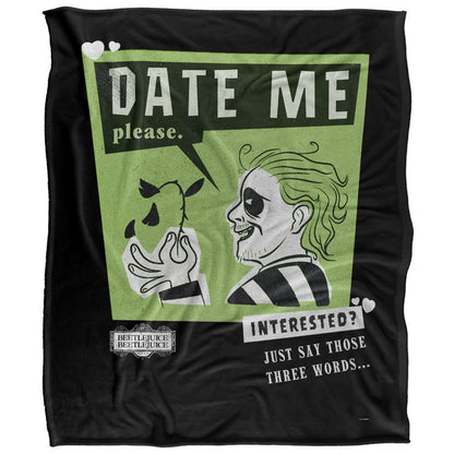 Multicoloured - Front - Beetlejuice Three Words Blanket