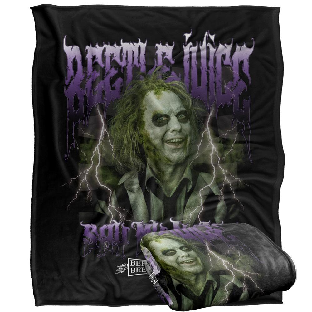 Multicoloured - Back - Beetlejuice Say My Name Blanket