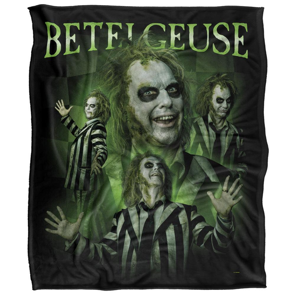 Multicoloured - Front - Beetlejuice Poses Blanket