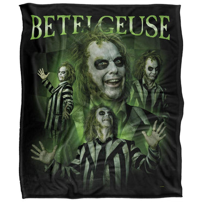 Multicoloured - Front - Beetlejuice Poses Blanket
