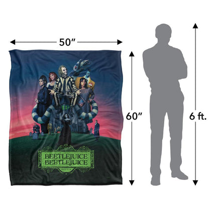 Multicoloured - Pack Shot - Beetlejuice Beetlejuice Movie Poster Blanket