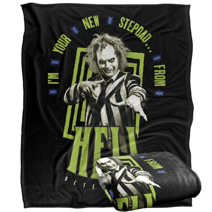 Multicoloured - Back - Beetlejuice Stepdad From Hell Blanket