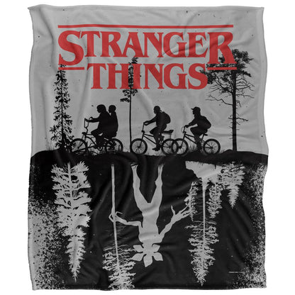 Multicoloured - Front - Stranger Things Upside Down Blanket