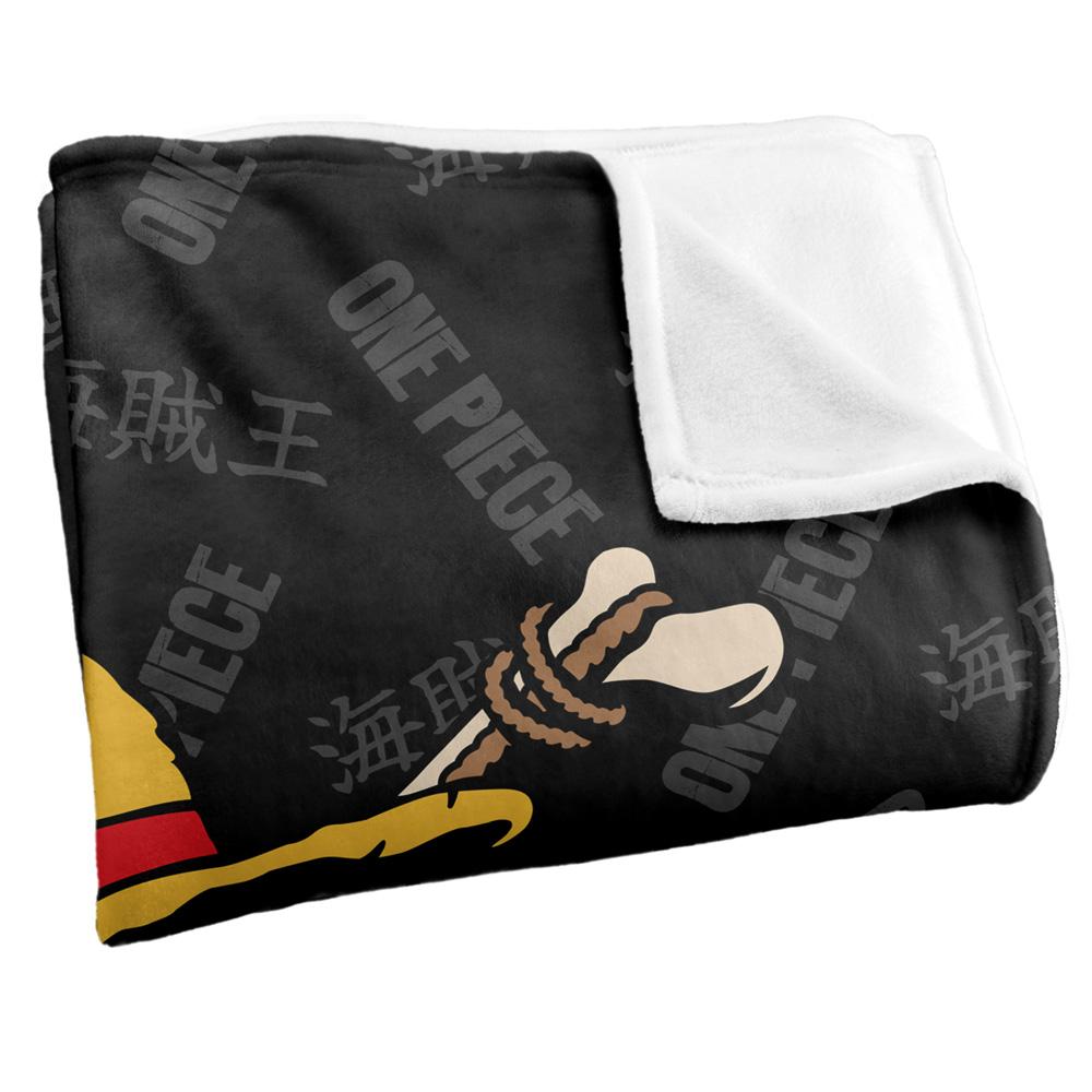 Multicoloured - Side - One Piece Jolly Roger Logo Blanket