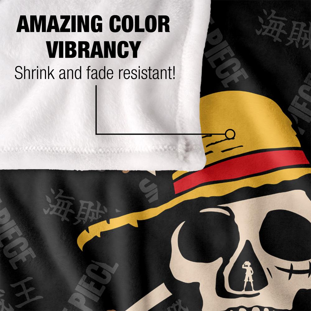 Multicoloured - Lifestyle - One Piece Jolly Roger Logo Blanket